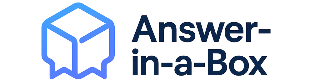 Answer-in-a-Box Logo, Version 3